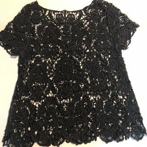 Black lace top